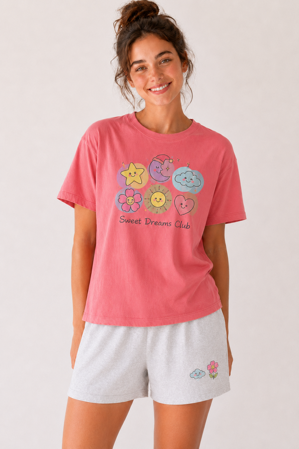 Pack Pyjama Robe + Pyjama Short Femme