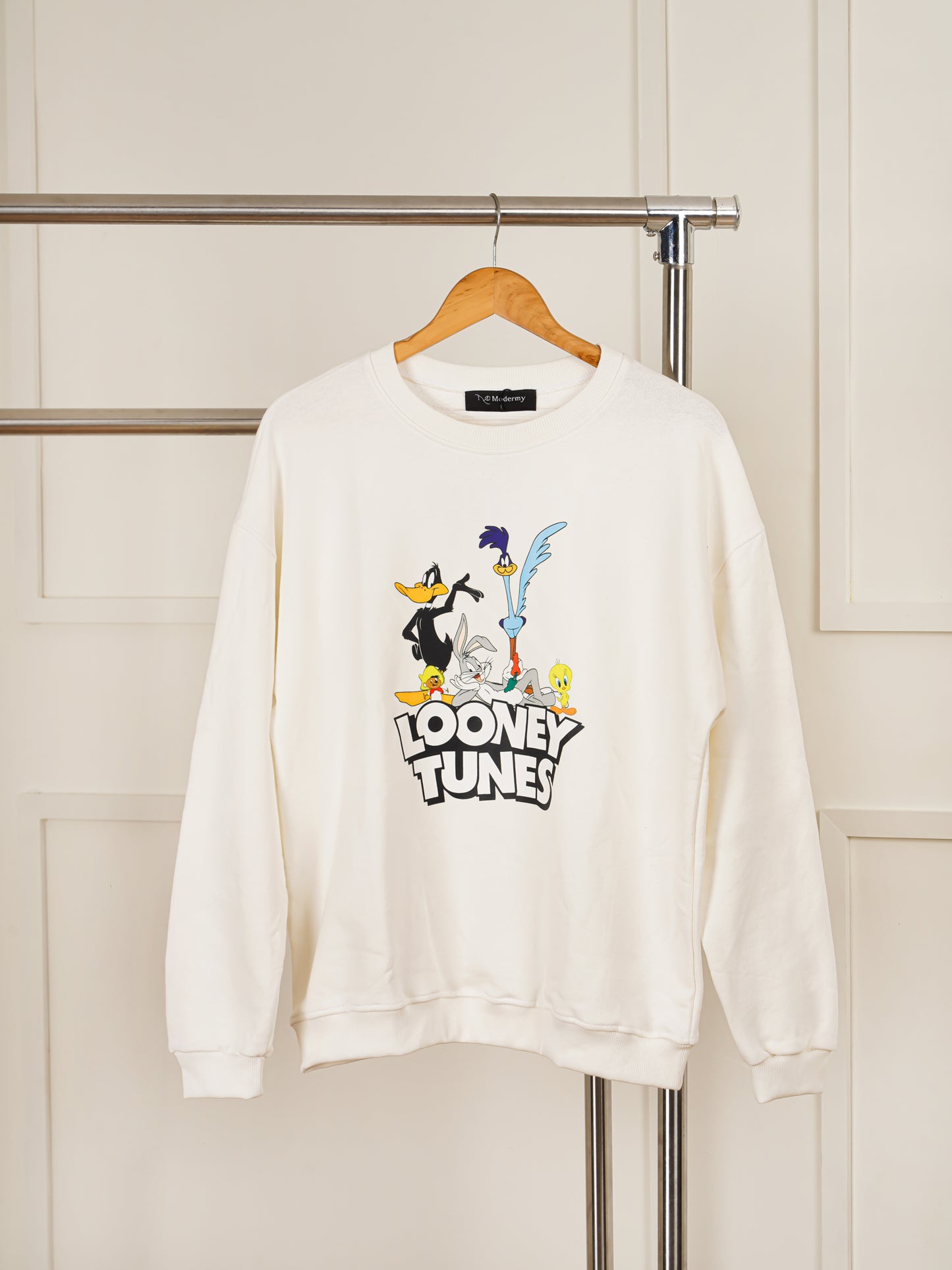 Sweat “Looney Tunes” – Blanc