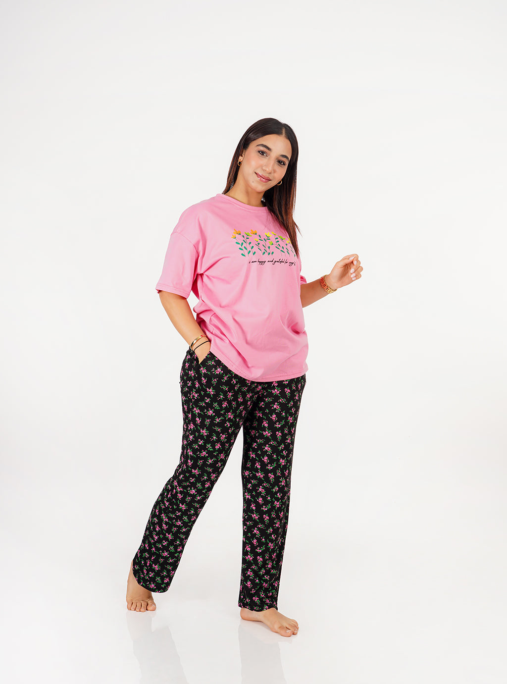 Pyjama femme - Rose Floral