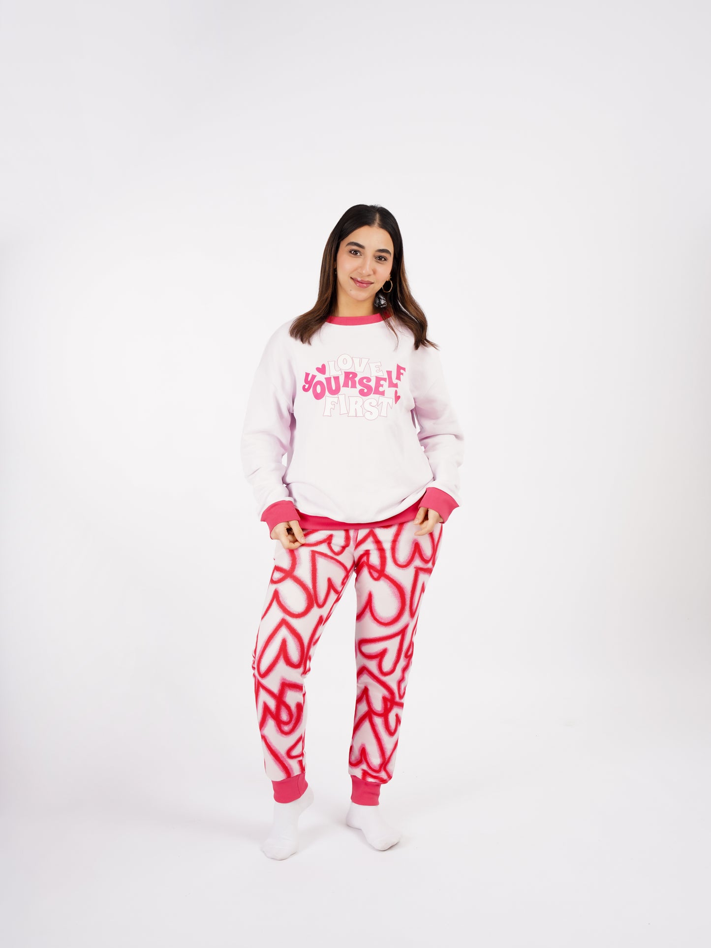 Pyjama Love Yourself – Molleton de Coton Demi-Saison
