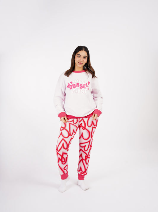 Pyjama Love Yourself – Molleton de Coton Demi-Saison