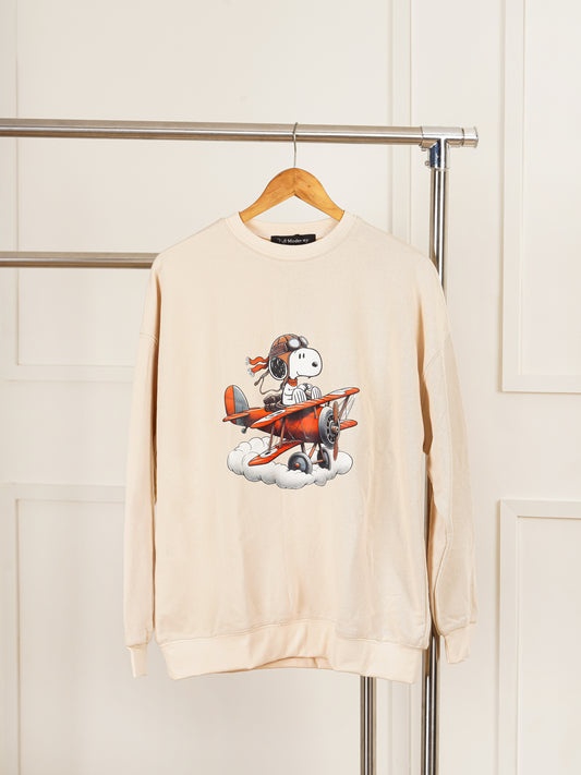 Sweat “Snoopy Aviator” – Beige