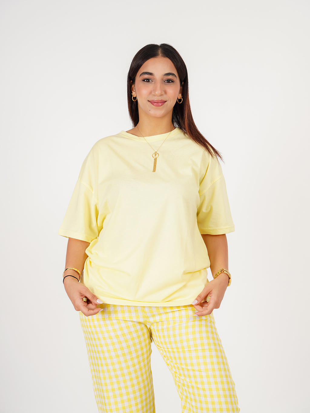 Pyjama Jaune à Carreaux