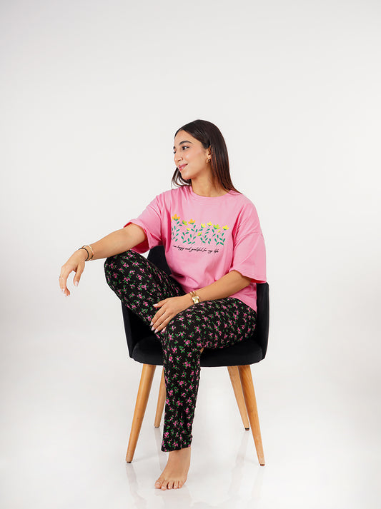 Pyjama femme - Rose Floral