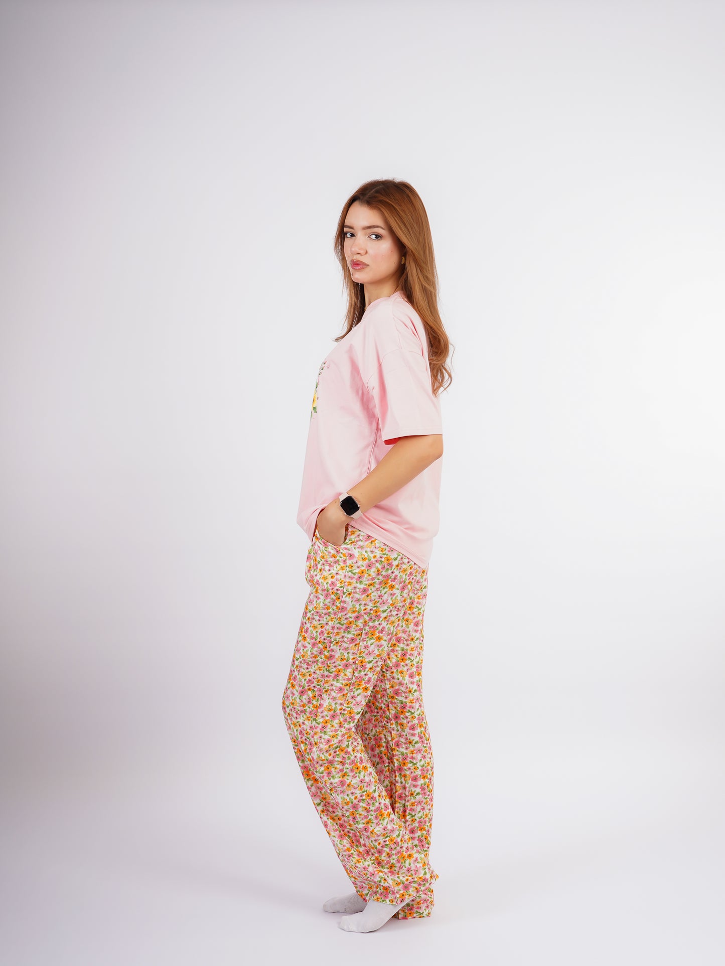 Pyjama Femme Rose Fleuri « Keep Growing »
